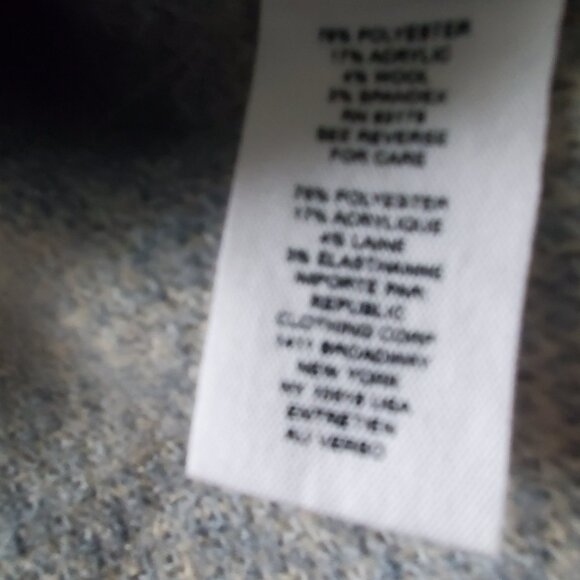 For The Republic Blue and Beige Argyle diamond pattern Cardigan SZ M - Picture 9 of 9